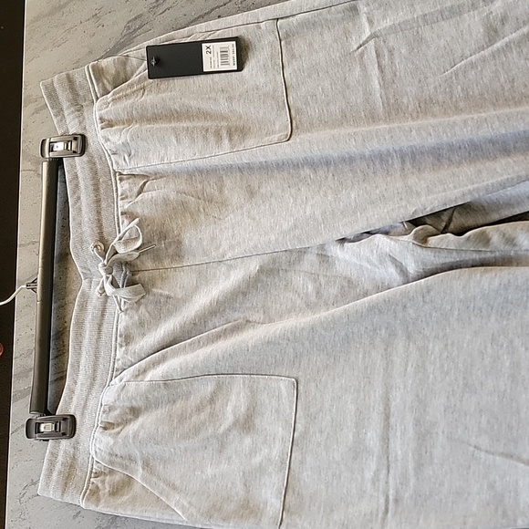 Bebe Sport Neon Logo Plus Size Jogger Heather Gray size 2X NWT - Picture 9 of 15